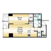 Fortunato 扇町の間取り画像