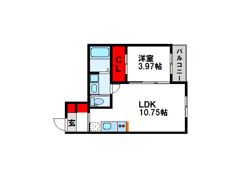 BRAVE BASE 元宮の間取り画像