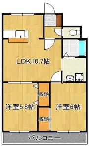 ロワイヤル小倉の間取り画像