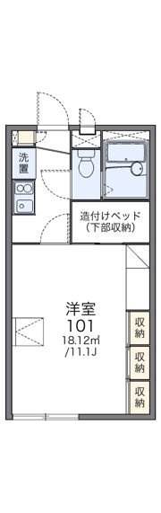 レオパレススカイハイツの間取り画像