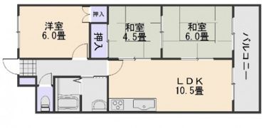 コーポサンシャインの間取り画像