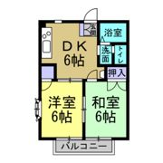 カーサ石ヶ根Bの間取り画像
