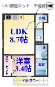 eclat蘇我の間取り画像