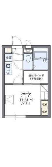 レオパレスエテルネの間取り画像