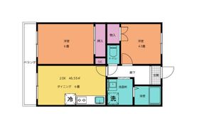 アロー一之江48番館の間取り画像