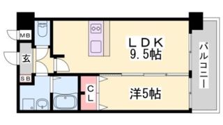 プレサンス三宮東フィールの間取り画像