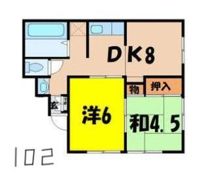 ミツワハイツの間取り画像