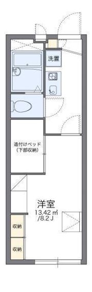レオパレスクレールの間取り画像