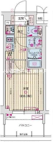 プレサンス神戸長田マリエントの間取り画像