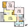D's LIEN (ディ-ズリアン) Cの間取り画像