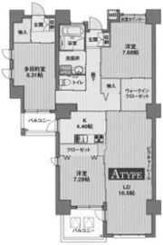 アンソレイエ覚王山の間取り画像