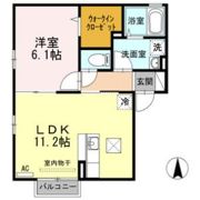 クレール南仙台の間取り画像