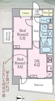 リックアート東陽の間取り画像