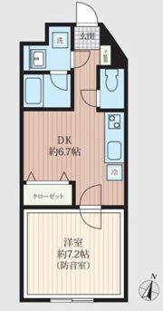 「防音マンション」VORT南常盤台レジデンスの間取り画像