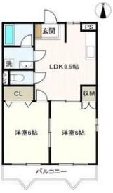 エルハイムミカノの間取り画像
