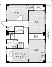 ビレッジハウス不入斗3号棟の間取り画像