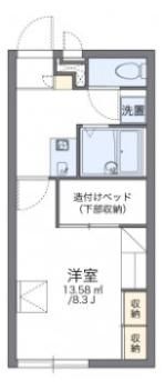 レオパレスフローレス州見台の間取り画像