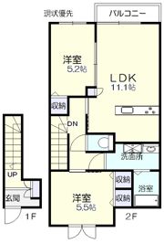ビエントアヴェニューⅡの間取り画像