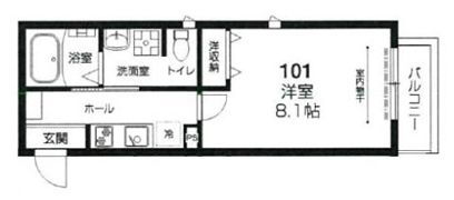 ラシーネ赤塚の間取り画像