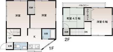 武4貸家の間取り画像