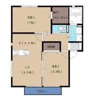 ソレジオヴィレッジ大津の間取り画像