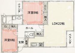 コアプラス南桜塚の間取り画像
