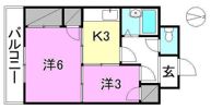 ヴィラ・アンソレイエ東温2の間取り画像