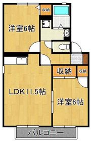 フラッターMの間取り画像
