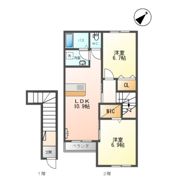 サンライズ東方Ⅱの間取り画像