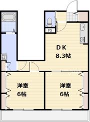 イーストパークURAWAⅢの間取り画像