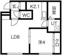 レーヴィア千歳の間取り画像