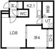 レーヴィア千歳の間取り画像
