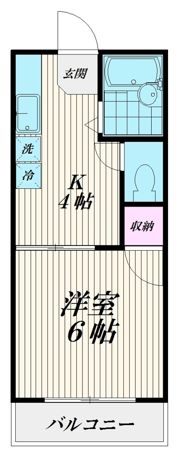 タウンハウスツクモの間取り画像