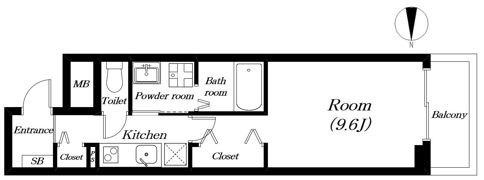 ベルフォレ大津京の間取り画像