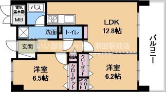 アリウム南草津の間取り画像