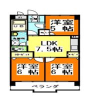 赤田ハイツの間取り画像