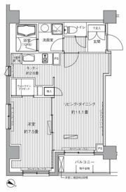 ヒューリックレジデンス茗荷谷の間取り画像