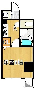 ダイナコートヒルズ折尾 205の間取り画像