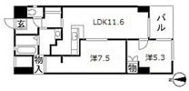 ベルコート東原の間取り画像