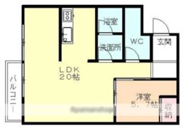 自由空間クラレの間取り画像