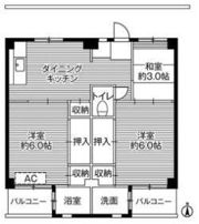 ビレッジハウス寺尾2号棟の間取り画像