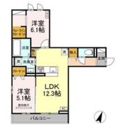 セレスティア大和町の間取り画像