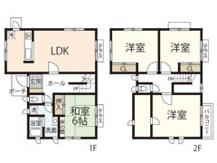 美鈴が丘西戸建ての間取り画像