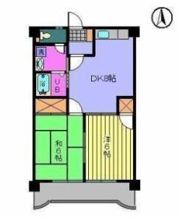 サニーフラット久米の間取り画像