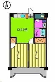 サニーフラット久米の間取り画像