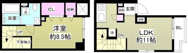 レティーナ銀座EASTの間取り画像