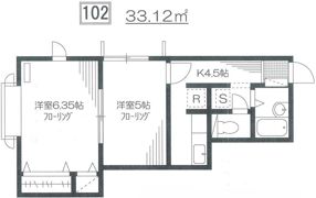 ハイツオクサワの間取り画像