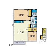 ハイツやながわの間取り画像