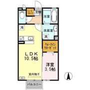 D-room赤田の間取り画像