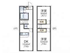レオパレス湘南Bの間取り画像